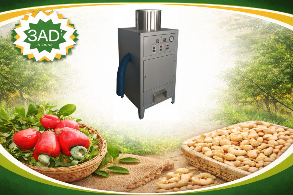 Air Type Cashew Peeling Machine with High Efficiency Kernel Separation