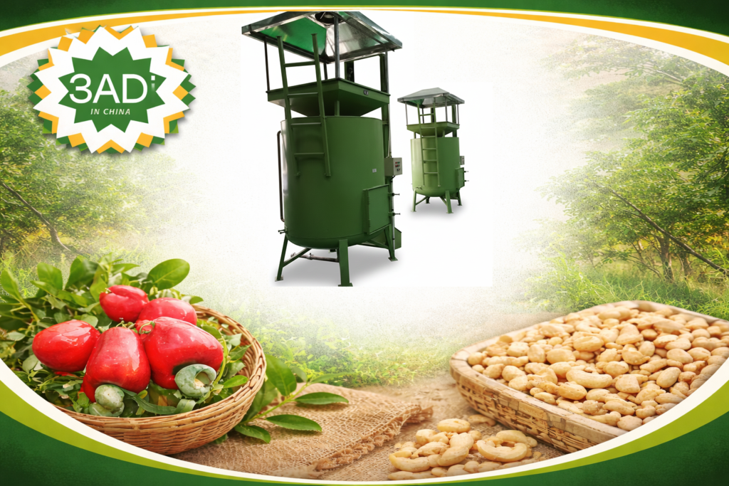 Cashew Cooking Machine for Pre-Treatment of Raw Cashew Nuts Before Shelling