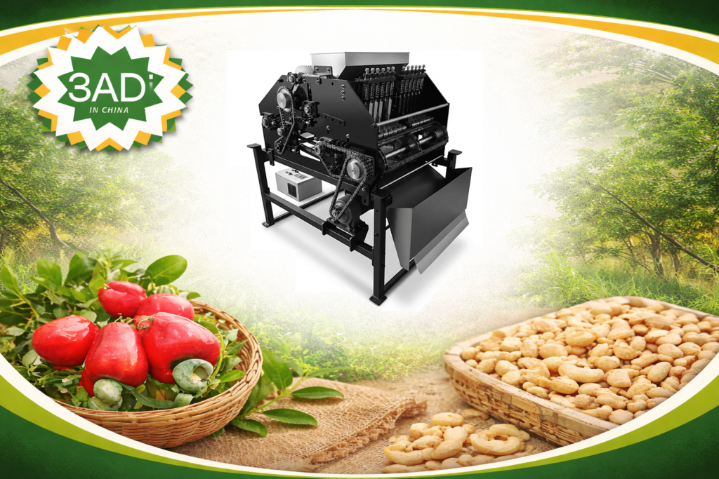 Automatic Cashew Nut Shelling Machine for High Efficiency Raw Cashew Processing
