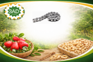 12A Double Transmission Chains and 08A Chains for Cashew Graders